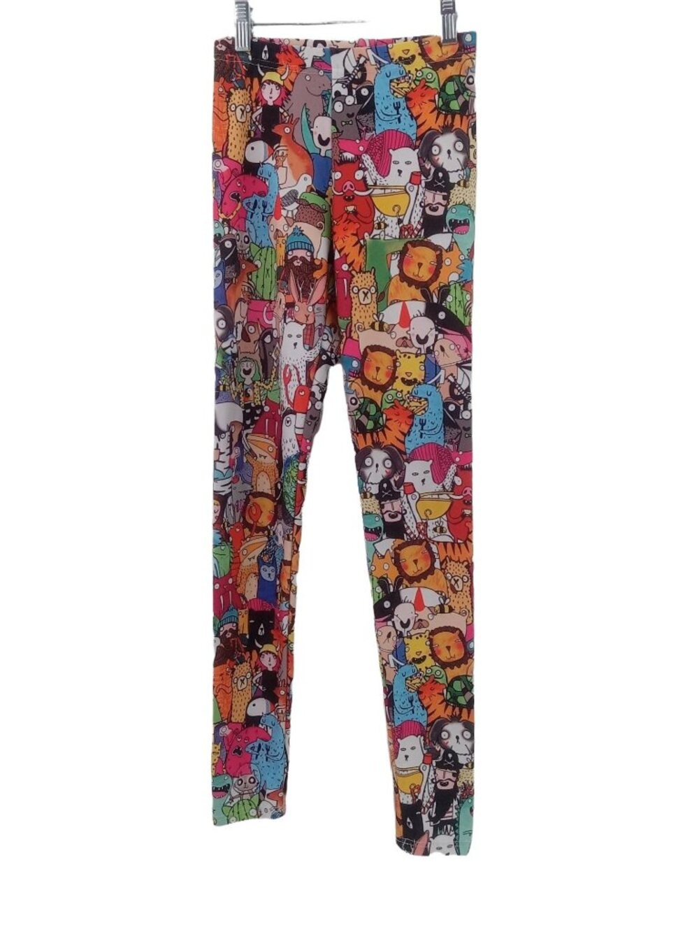 Katie Abey All Over Cat Cartoon Animal Print Leggings XS Weird Wonderful Monster - Picture 2 of 7